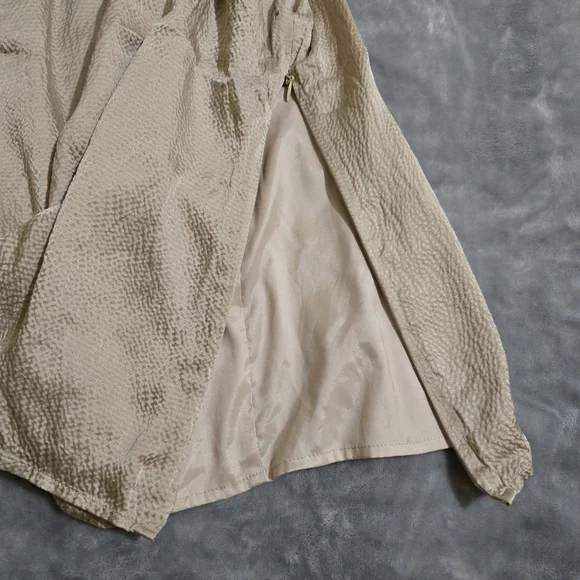 Antonio Melani Cream Color Sleeveless Size XS Silk Dress Blouse With Jewels - Picture 8 of 15